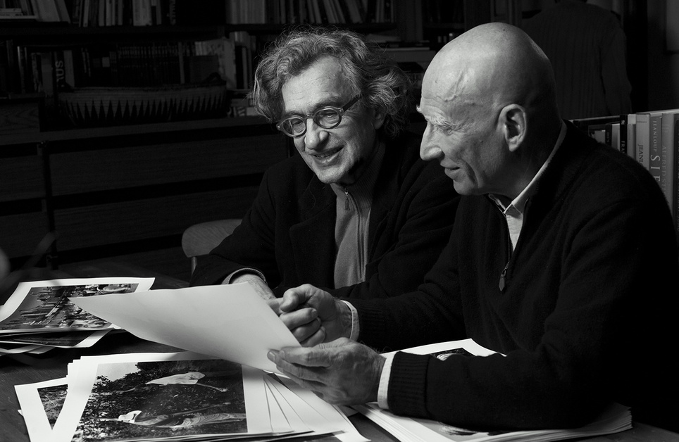 Wim Wenders und Sebastião Salgado, Produktionsbesprechung zum Film "Das Salz der Erde".
