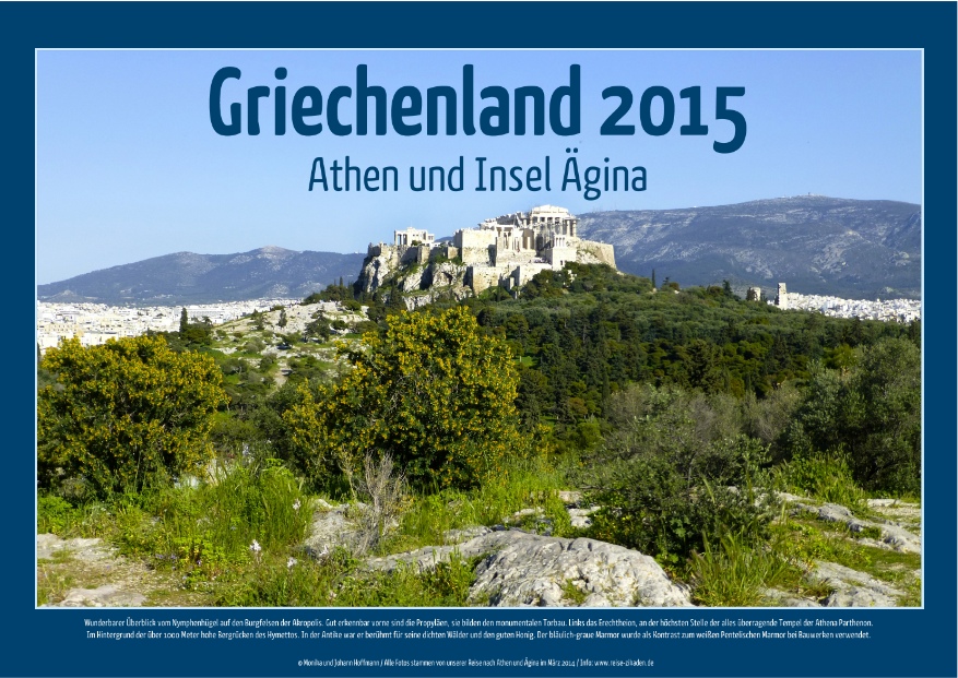 Unser Fotokalender: Griechenland 2015 - Athen und Insel Ägina - Kalenderdeckblatt 2015