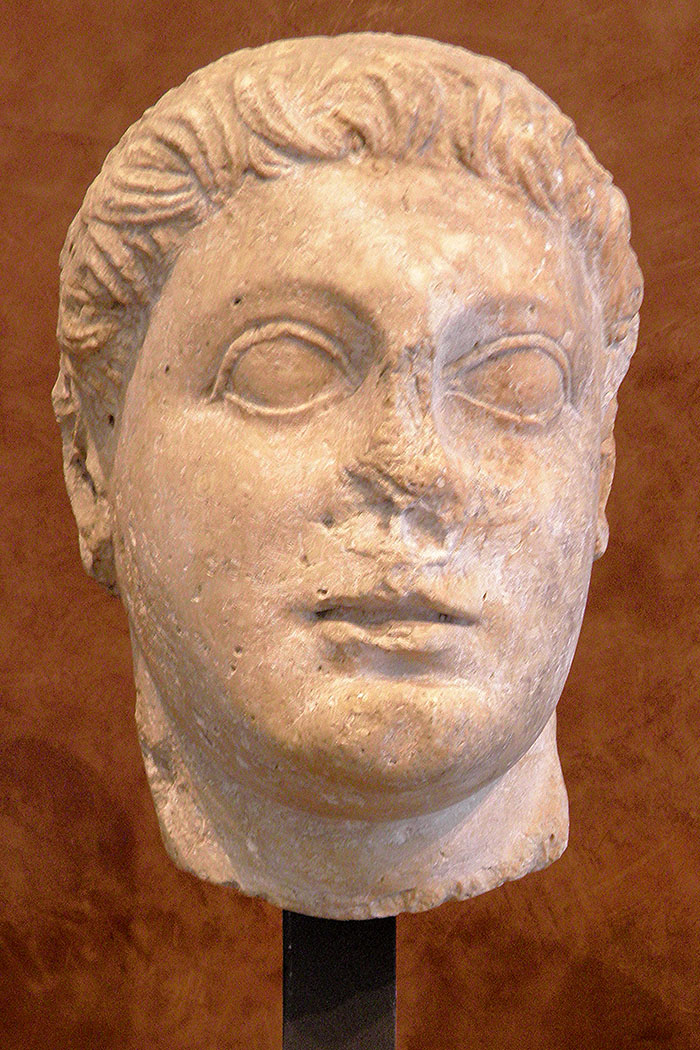 Ptolemy II Philadelphus (Greek: Πτολεμαῖος Φιλάδελφος, Ptolemaîos Philádelphos" 309 BCE – 246 BCE) was the king of Ptolemaic Egypt from 283 BCE to 246 BCE. He was the son of the founder of the Ptolemaic kingdom Ptolemy I Soter and Berenice, and was educated by Philitas of Cos. He had two half-brothers, Ptolemy Keraunos and Meleager, both of whom became kings of Macedonia (in 281 BCE and 279 BCE respectively). Both died in the Gallic invasion of 280–279 BCE (see Brennus). Ptolemy II erected a commemorative stele, the Great Mendes Stela. Ptolemies III through V also erected steles.Carole Raddato