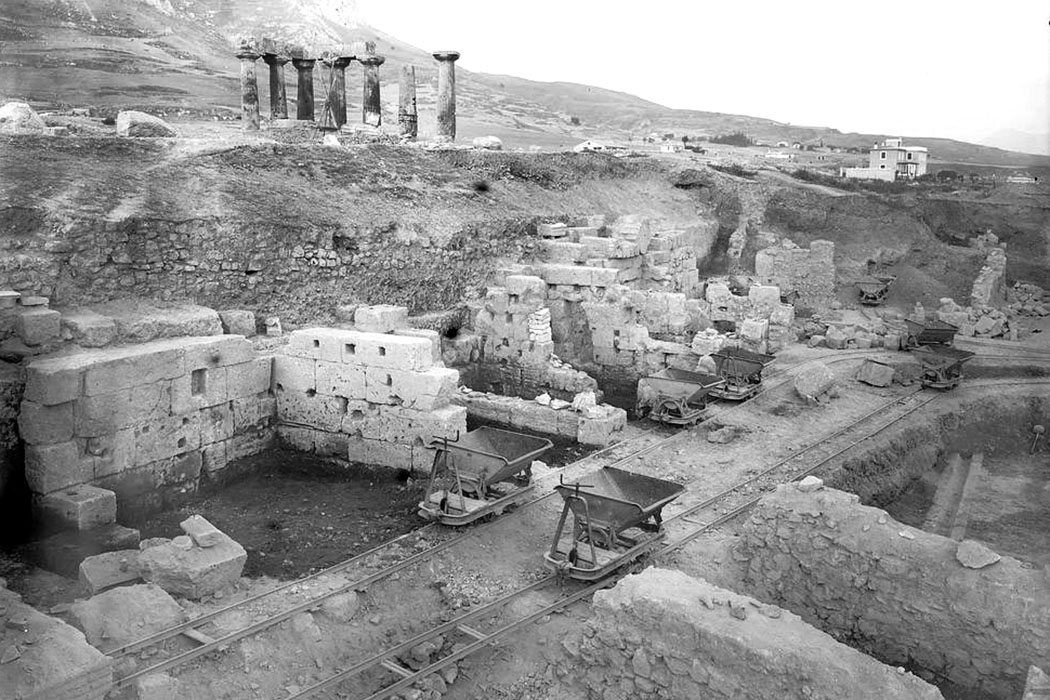 korinth nordmarkt ausgrabungen 1929 Die nördliche Agora von Korinth wurde ab 1929 von Archäologen der American School of Classical Studies at Athens (ASCSA) freigelegt und erforscht. Foto: corinth.ascsa.net