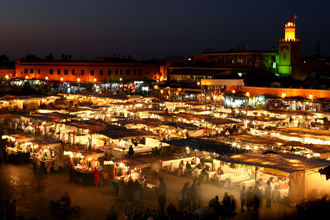 Reisetrends 2017: Die 10 beliebtesten Reiseziele für den Sommer Djemaa el Fna, marokko, marrakesch, flickr, Mark Rowland