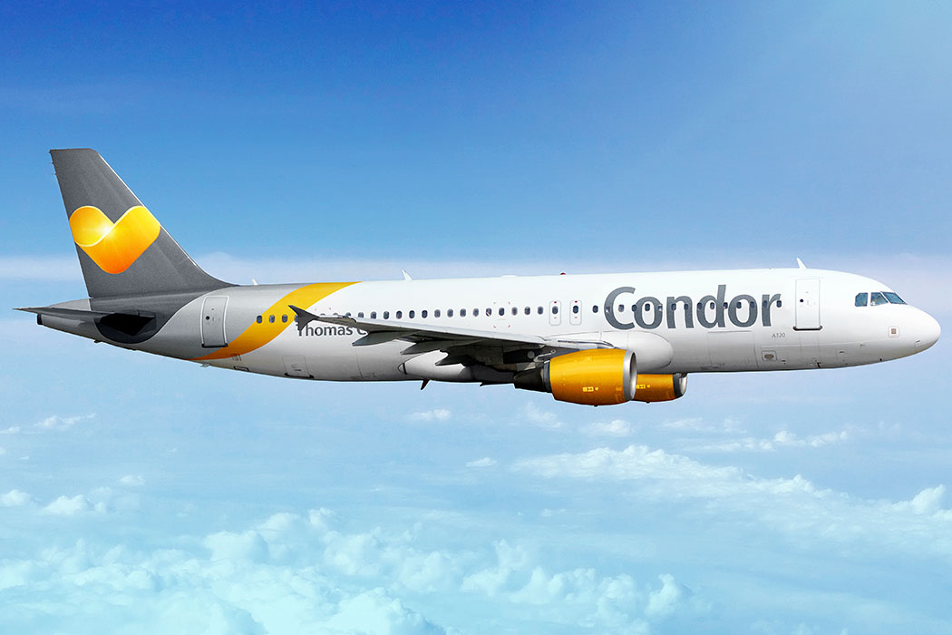 Kreta: Condor fliegt ab Frühjahr 2018 direkt nach Sitia in Ostkreta - Condor - Airbus A320-200 - Auf den Condor Kurz- und Mittelstreckenflügen werden neun Flugzeuge des Typs Airbus A320-200 zu Urlaubszielen in Europas und Nordafrika eingesetzt. Foto: Condor Newsroom