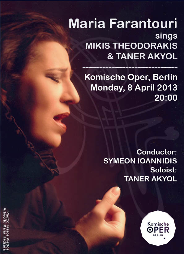  „Maria Farantouri singt Mikis Theodorakis und Taner Akyol“ Komischen Oper Berlin 2013 