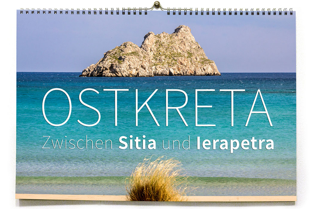 griechenland kalender ostkreta zwischen sitia und ierapetra titel - Dreizehn Landschaftsfotografien aus Kretas äußerstem Osten schmücken unseren Ostkreta-Kalender.