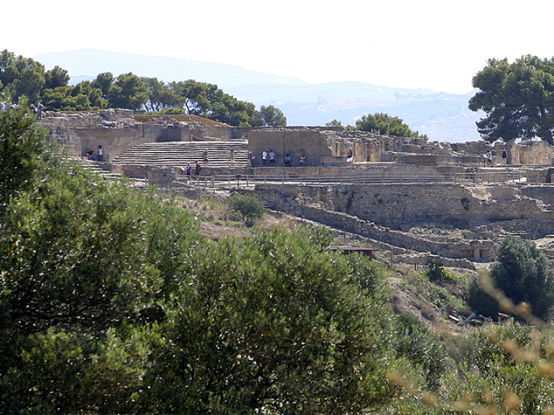 Aussenansich vom Palastgelände von Phaistos.