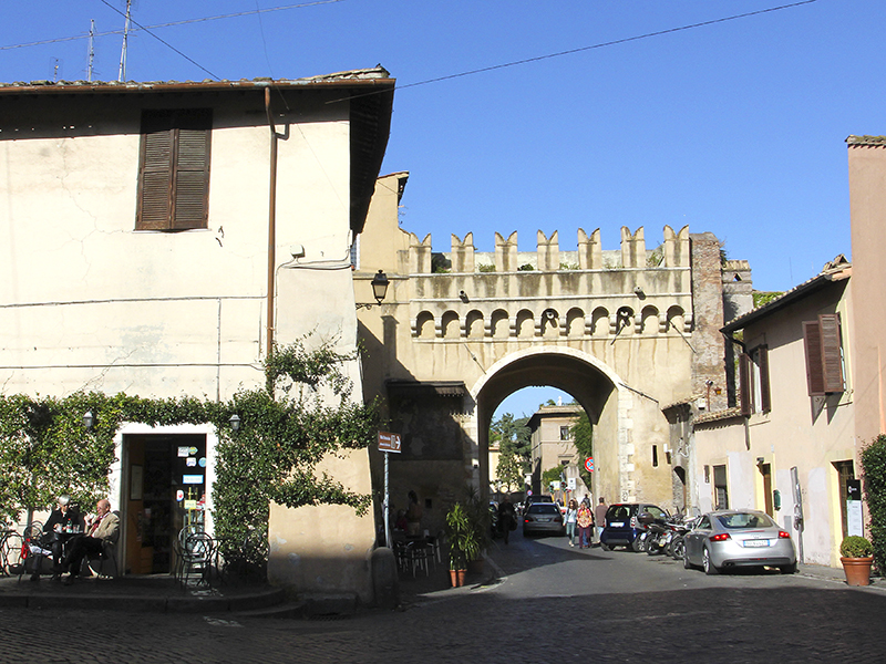 Die Porta Septimiana war eines von vier Toren der westlichen Tiberseite in Rom.