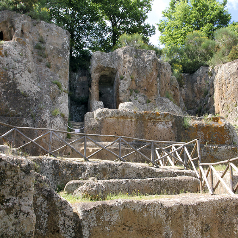 Das Tempelgrab Tomba Ildebranda in Sovana.