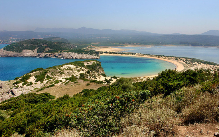 Peloponnes Pylos und seine Sandstrände in der Navarinobucht