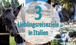 reise-zikaden.de, Monika Hoffmann, Drei Lieblingsreiseziele in Italien, Blogparade, Impruneta, Insel Mozia, Saturnia.