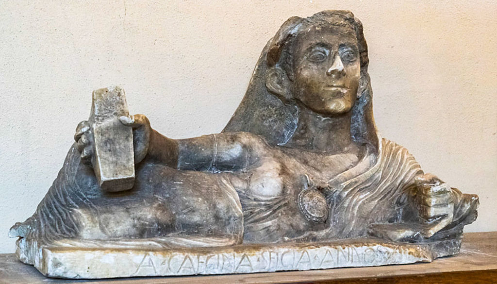 Toskana Cicero und die etruskische Familie Caecina aus Volterra