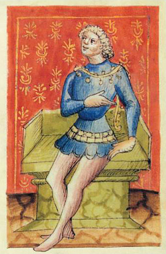 Porträt_Kaiser_Arnolf_von_kärnten Kaiser Arnulf von Kärnten (850 – 899) aus der Dynastie der Karolinger. Zeichnung aus „Liber Augustalis“ von Benvenuto de Rambaldis, um 1387. Foto: Wikipedia