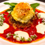 reise-zikaden.de, rezept, Hasan Pasha Köfte - Fleischbällchen mit Knoblauch-Kartoffelpüree Haube