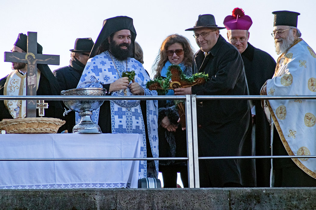 Theophanie 2020 in München: Griechisch-Orthodoxe Segnung der Isar
